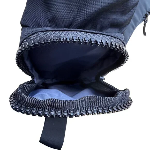 Adidas Unisex Black Nylon Multiple Zippered Adjustable Strap Sling Backpack - Picture 7 of 16